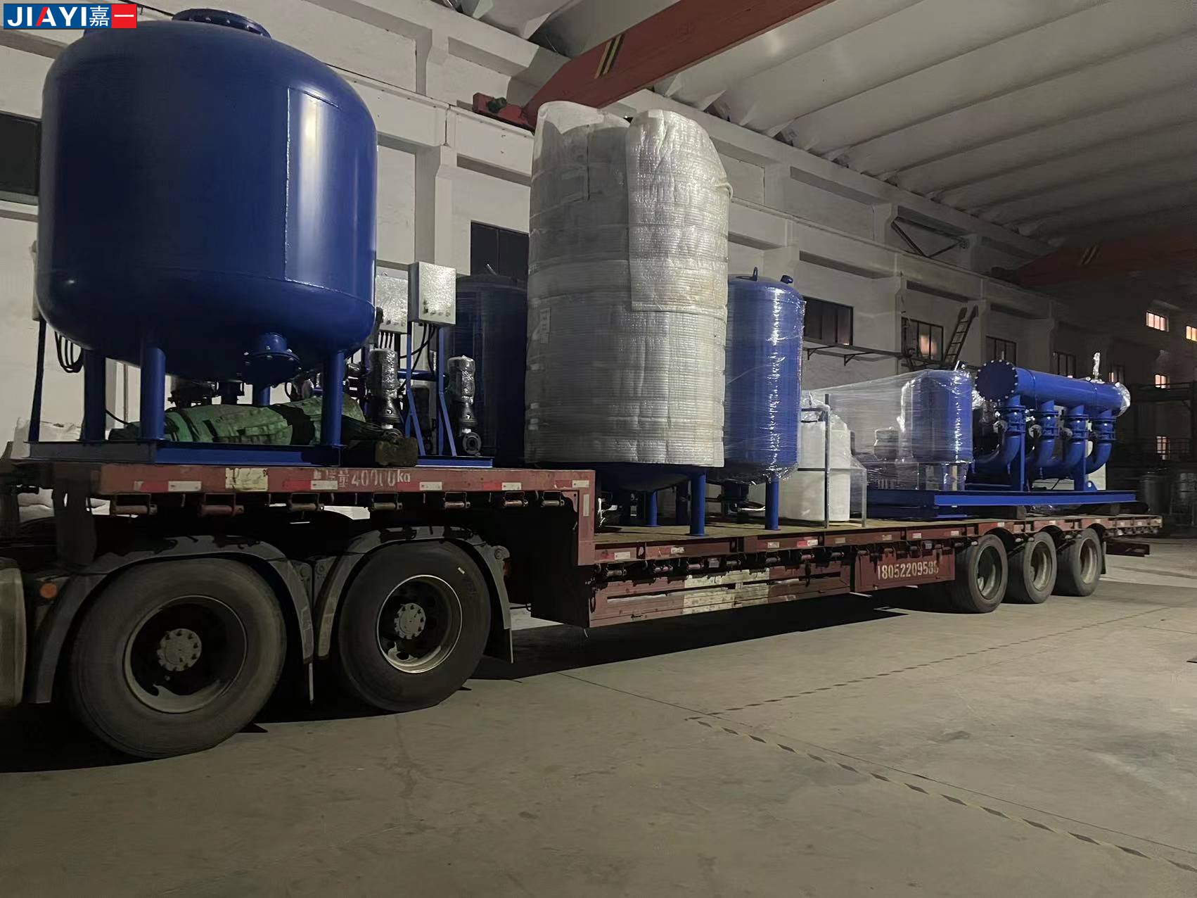 江蘇徐州專車直達(dá)定壓補(bǔ)水機(jī)組3套，全自動加藥裝置4套，變頻供水機(jī)組2套，全自動石英砂過